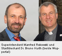Superintendent Manfred Rekowski und Stadtdechant Doktor Bruno Kurth